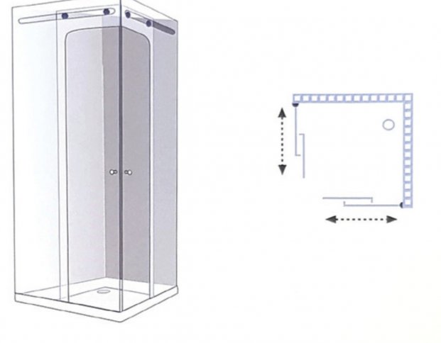 שרטוט מקלחון CNC פינתי 7701