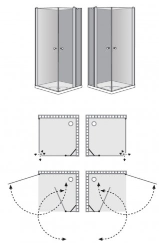 שרטוט מקלחון נגה 6002