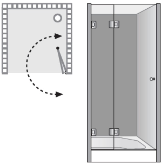 שרטוט מקלחון שטרן דגם רודוס 8444